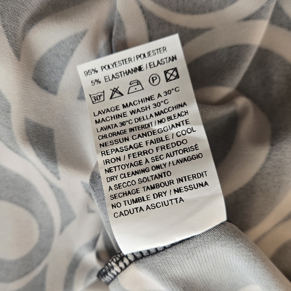 Sinquanone Black and Cream Circle Pattern Wrap Dress T2 - Picture 4 of 5